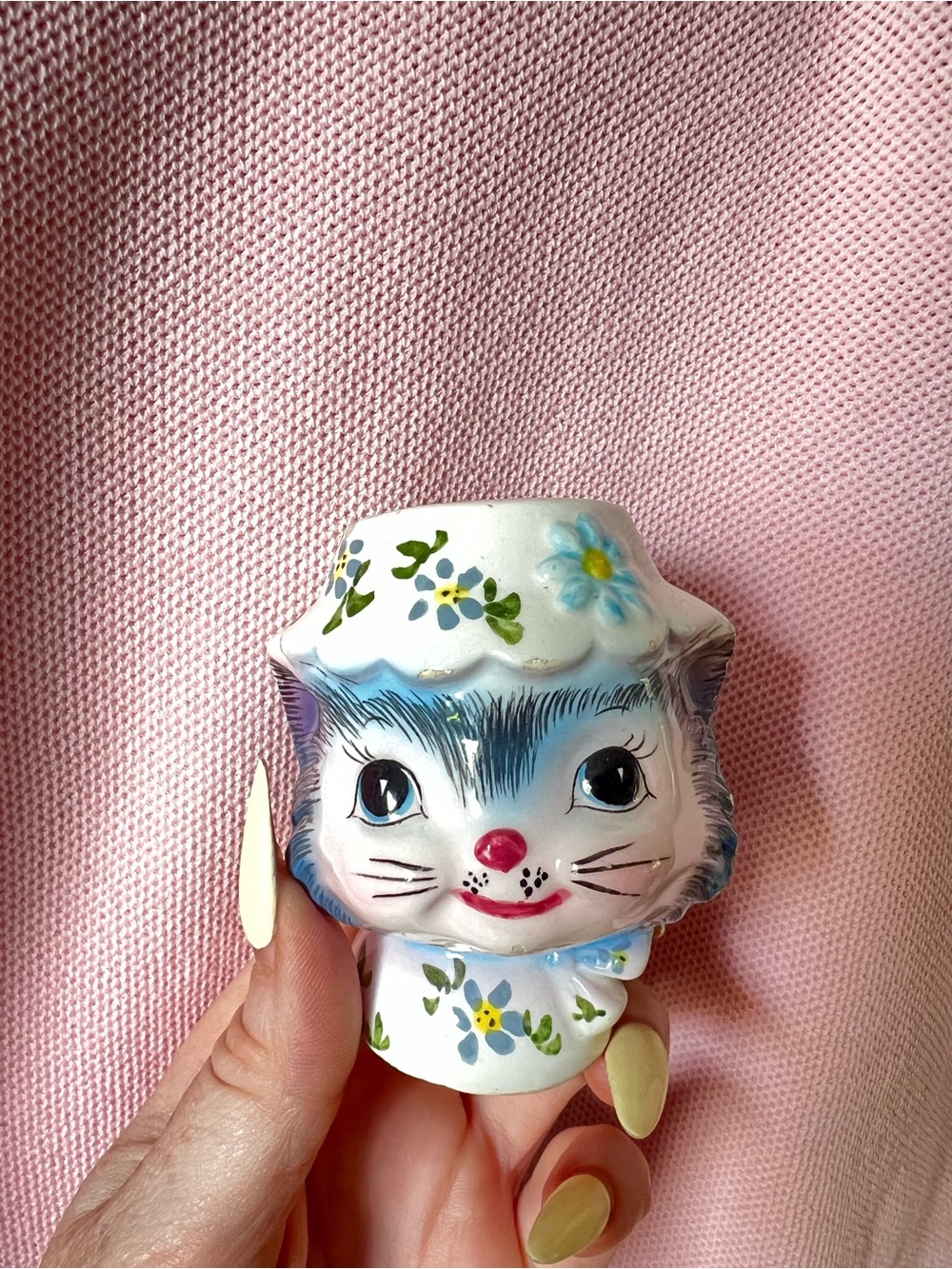 Lefton Miss Priss Salt shaker, vintage 1950s ceramic
